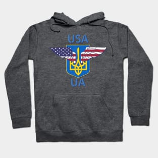 USA supporting Ukraine Hoodie